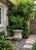 Stone Vintage Faux-Stone Chipped Resin Garden Planter For Sale - Image 7 of 12