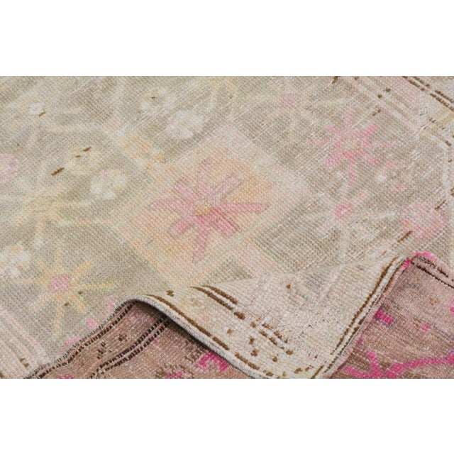 Turkish Vintage Turkish Anatolian Hand Knotted Wool Rug, 2'8"x8'4" For Sale - Image 3 of 4