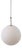 Sphere Pendant in White Satin Opal Glass from Glashütte Limburg, 1970 For Sale