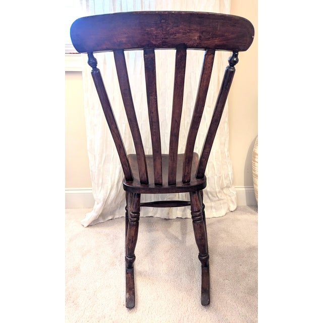 Wood Antique 19th Century Nursery Sewing Rocking Chair Handmade Maple & Oak For Sale - Image 7 of 13