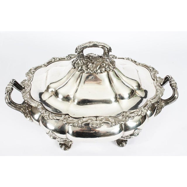 Antique 18th Century Sheffield Plate Tureen & Domed Cover, Set of 2 For Sale - Image 3 of 18