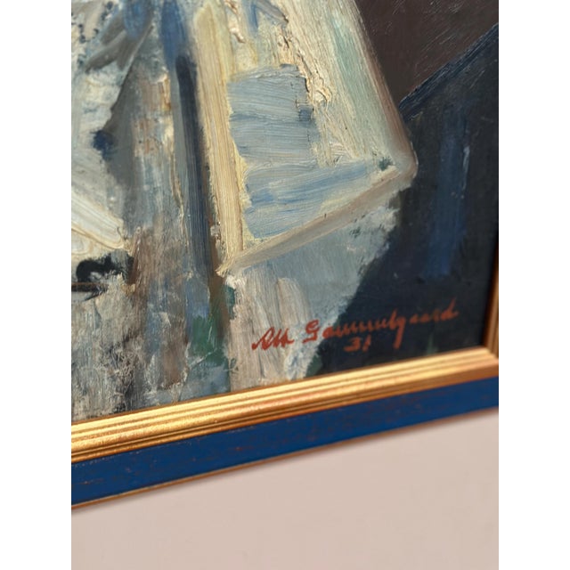 Albert Gammelgaard, Still Life, 1931, Oil on Canvas, Framed For Sale - Image 6 of 18
