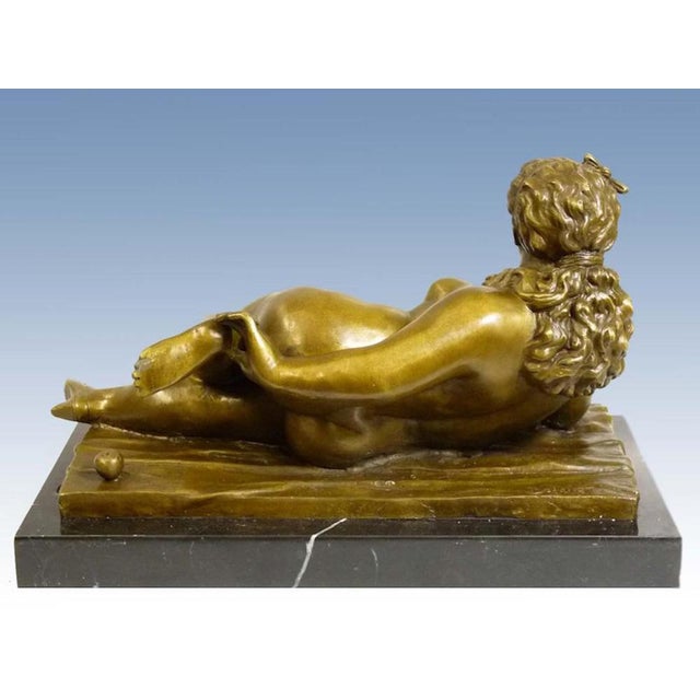20th Century Sculpture in Patinated Bronze attributed to Fernando Botero For Sale - Image 5 of 8