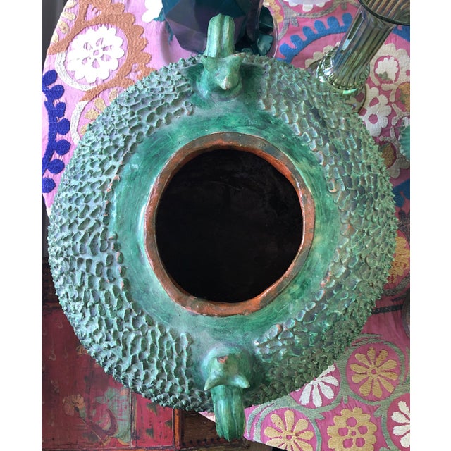 Mid 20th Century Mexican Green Lidded Pot For Sale - Image 5 of 11