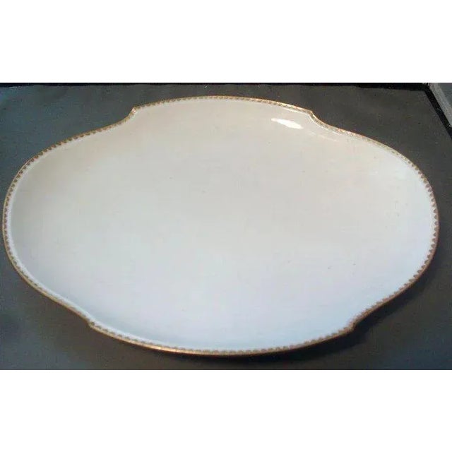 An 18th century Sevres plate in the pattern purchased personally by President George Washington from the Count de Moustier...