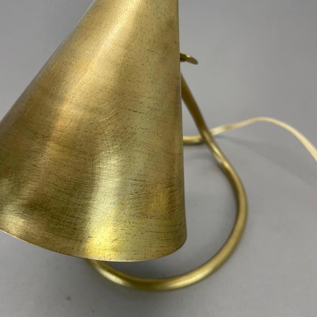 Mid-Century Modern Brass Table Light in the style of Rupert Nikoll, Austria, 1950s For Sale - Image 9 of 18