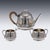 Antique Victorian Silver Tea Service by Charles Edwards, 1885, Set of 3 For Sale - Image 4 of 18