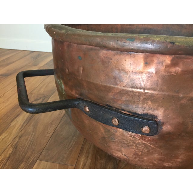 Giant Antique Copper Cauldron Chairish
