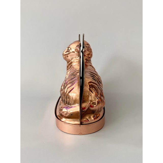 Vintage French Copper Chocolate Mold Sitting Lamb Easter For Sale - Image 4 of 18