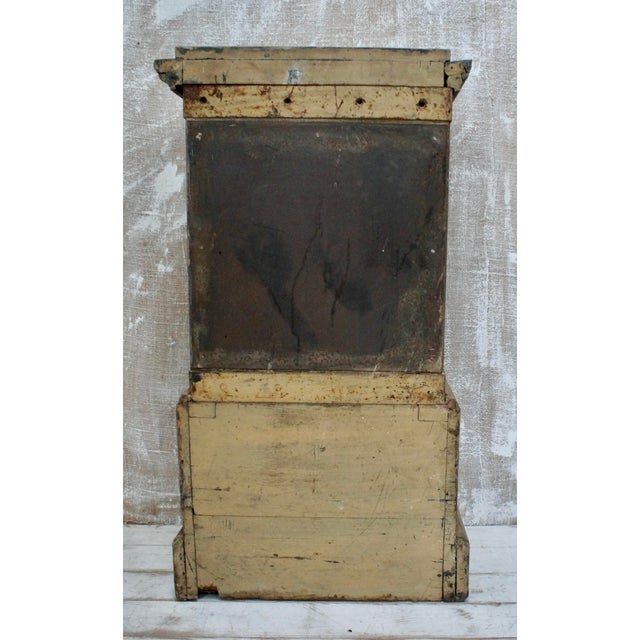 Antique French Stand Up Safe on Oak Base from Petit Jean, 1870 For Sale - Image 3 of 12