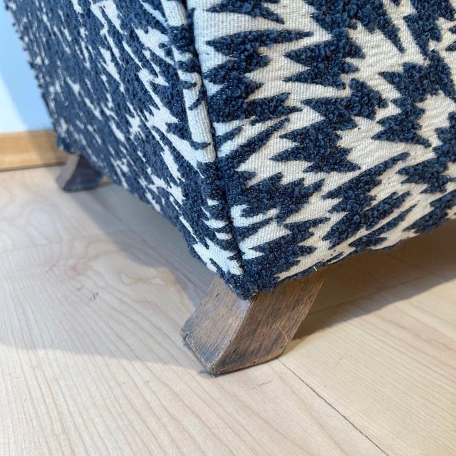 Art Deco Limed Oak Club Chair from De Coene, Belgium, 1930s For Sale - Image 16 of 18