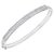 1.3 Carat Diamond Three Rows Bangle /Bracelet in 18 Karat White Gold 15 Grams For Sale - Image 15 of 18