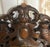 Wood Set of 6 Antique Jacobean Hunt Chairs in Heavily Carved Oak With Cognac Leather For Sale - Image 7 of 18