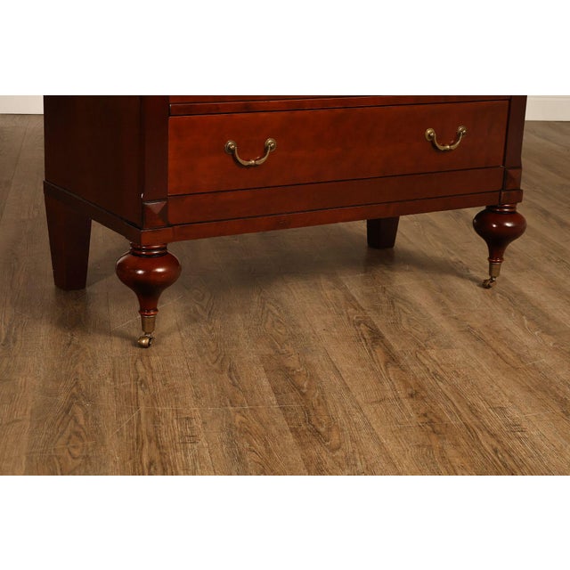 Grange French Louis Philippe Cherry Cane Door Armoire Cabinet For Sale - Image 10 of 18