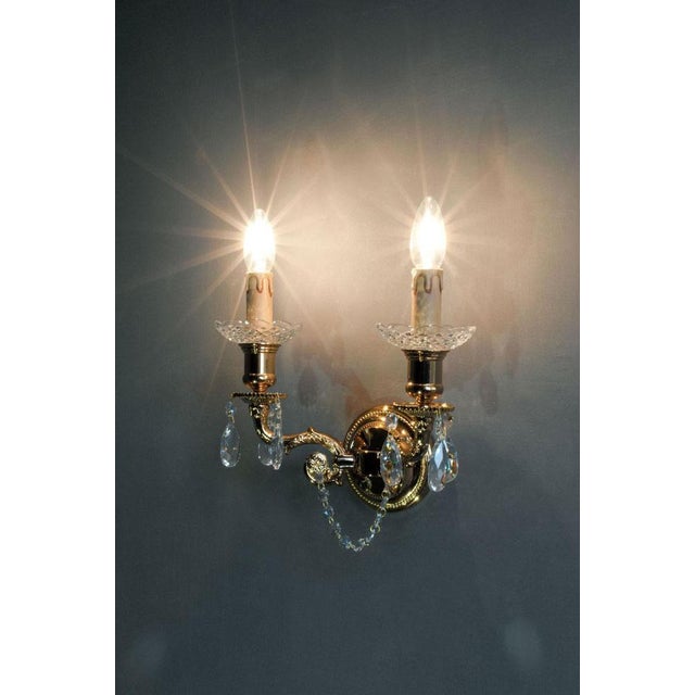 Metal Palace 3 Lights Wall Sconce in Gold Plate by Aggiolight For Sale - Image 7 of 11