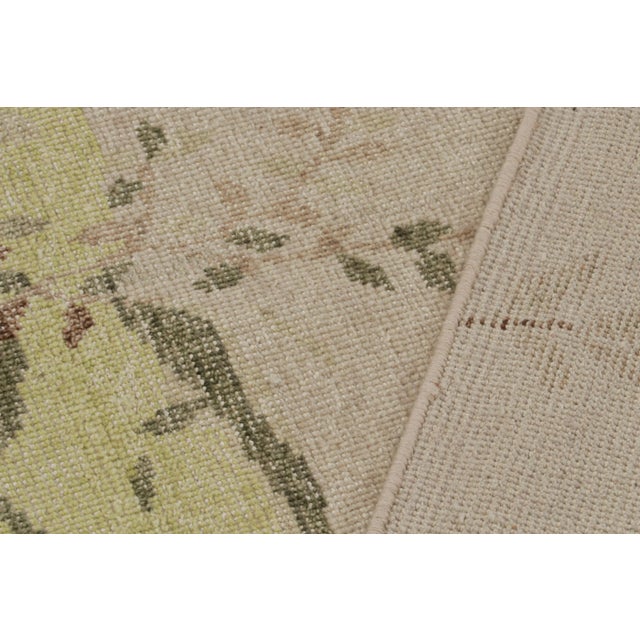 Textile Rug & Kilim’s Contemporary Distressed Pictorial Rug With Botanical Depictions For Sale - Image 7 of 7