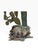 Bronze 1980s Monumental 42" Martin Borja Brutalist Bronze Saguaro & Prickly Pear Cactus on Smoky Quartz Base For Sale - Image 8 of 9