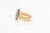 Contemporary 21 Karat Ring W/ Bronze Coin Portrait, Size 7.75 For Sale - Image 3 of 10