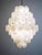 Large Vintage Italian Murano Chandelier with 87 White Alabaster Disks, 1990s For Sale - Image 11 of 18