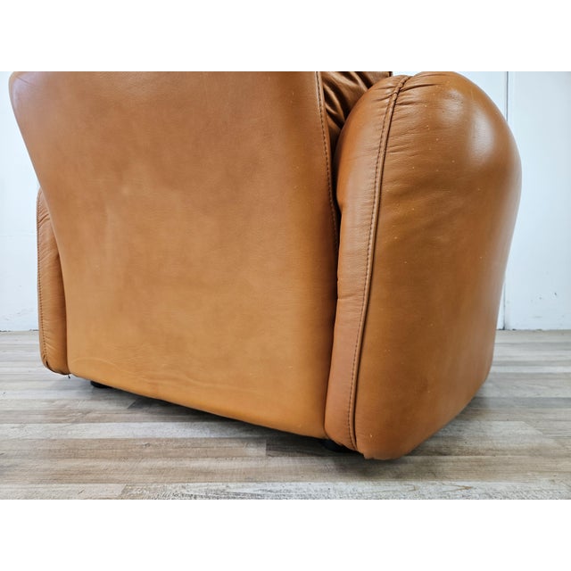 Leather Piumotto Armchair by Arrigo Arrigoni for Busnelli, 1970 For Sale - Image 15 of 17