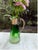 Antique Beveled Decanter | Prism Glass & Brass (Missing Top) For Sale In Los Angeles - Image 6 of 8