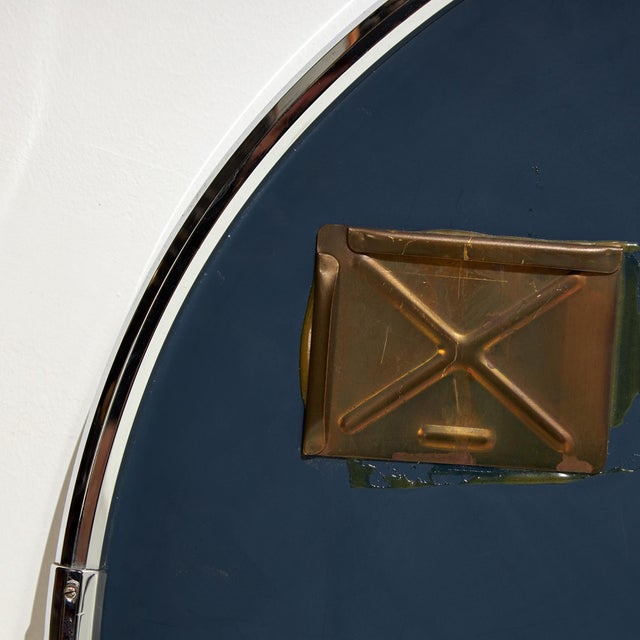 Metal Framed Mirror, 1980s For Sale - Image 6 of 14