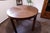 Wood Round Dining Table with Veneered Top, 1960s For Sale - Image 7 of 9