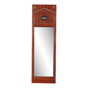 Early 19th Century Continental Regency Style Mahogany Pier Mirror