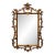 French Rococo Style Gilt Wood Frame Hanging Wall Mirror For Sale