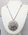 Mid-Century Modern Vintage 1960s Signed Monet Rhodium Plated "Atomic" Pendant Necklace For Sale - Image 3 of 10
