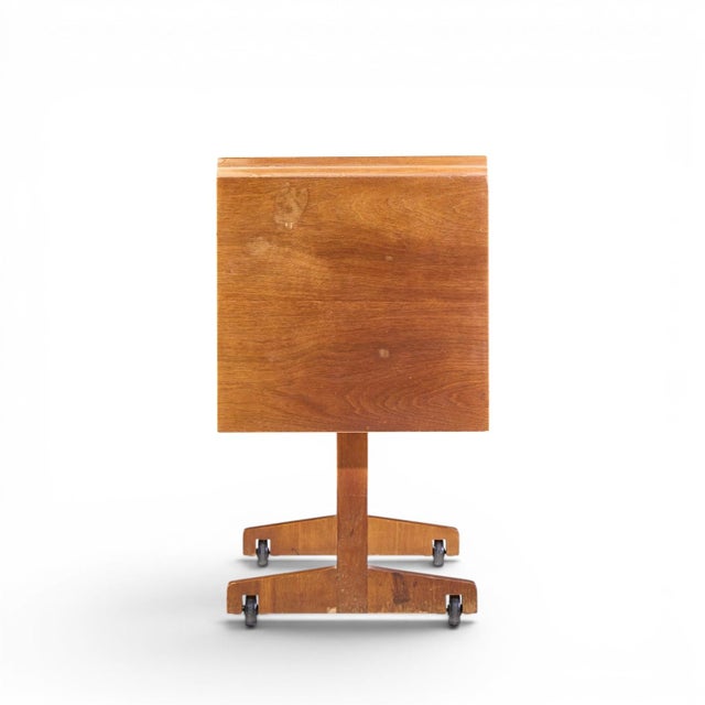 Mid 20th Century Robsjohn Gibbings for Widdicomb Mid Century Bleached Mahogany Dropside Console Table For Sale - Image 5 of 11