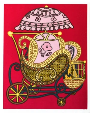 William Nelson Copley Baby Buggy Hand Signed Numbered Serigraph
