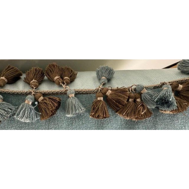 Melissa Levinson Pair of Custom Velvet Appliqué Pillows by Melissa Levinson For Sale - Image 4 of 6