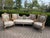 Wood 1940 French Louis XVI Pastel Cane Sofa Set - 5 Pc For Sale - Image 7 of 18