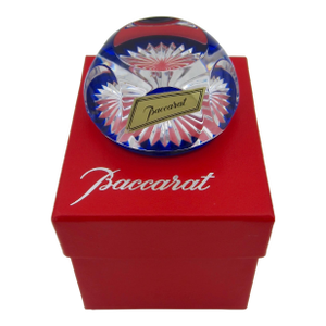 French Baccarat Art Glass Paperweight With Original Box