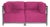 Axis 2pc Sectional Regency Fuchsia Titanium Frame For Sale