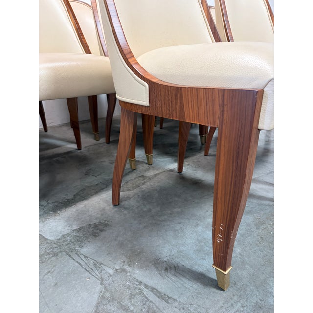 Dining Chairs Set of 12 Attributed to Cygal For Sale - Image 11 of 12