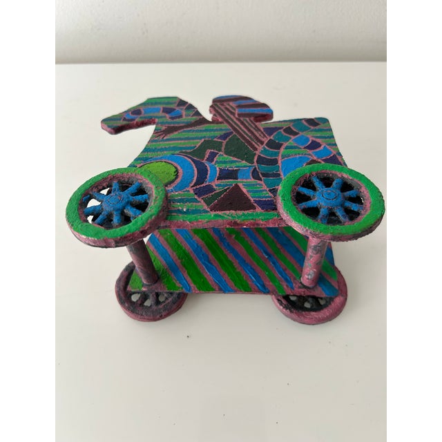 Metal Sculpture by Sandra Berry Hover Toy Theater Series, 1982 For Sale - Image 9 of 10