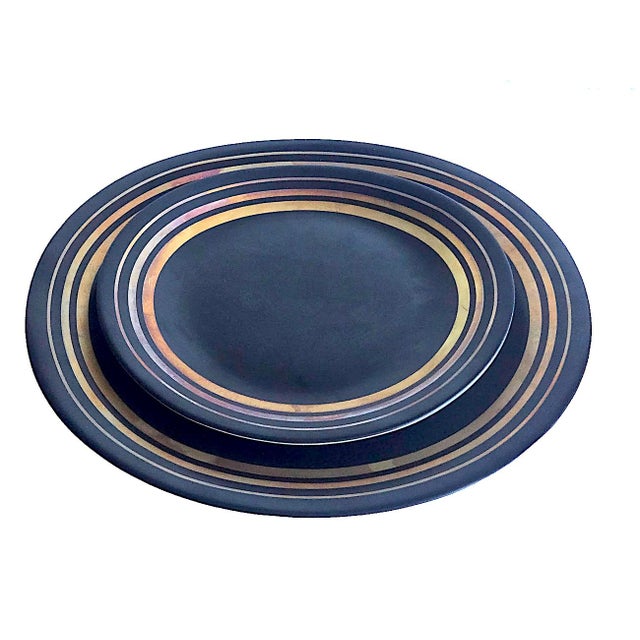 1970s Block Bidasoa Porcelain Orbit Creation Dinner and Salad Plates, 12 Piece Set For Sale - Image 11 of 14