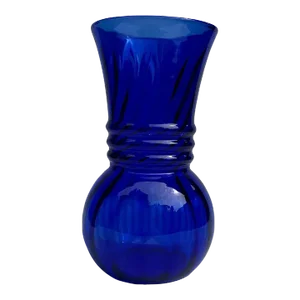 Mid 20th Century Cobalt Blue Glass Vase Mid-Century Modern