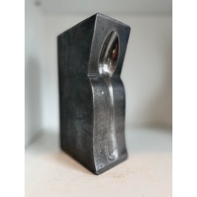 Early 20th Century French Industrial Factory Mould for Silverware, this model for a spoon. 10h x 6.5d x 3”wide very heavy....