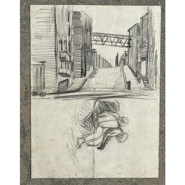 Traditional 1940s Frank Wallace Philadelphia Drawing For Sale - Image 3 of 5