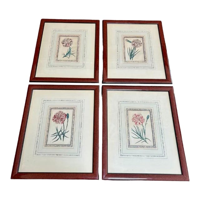 Set of 4 Antique Botanical Engravings by Robert Sweet, Hand-Colored C. 1827-28 For Sale