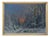 A. Gustav Schweitzer, Winter Night Landscape, Oil on Canvas For Sale