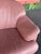 Postmod Pink Leather Loveseat W/ Otto For Sale - Image 9 of 18