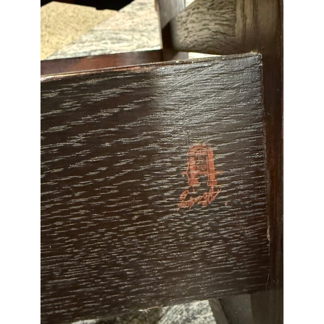Gustav Stickley Model No. 305 Sewing Rocker, Antique For Sale - Image 12 of 12