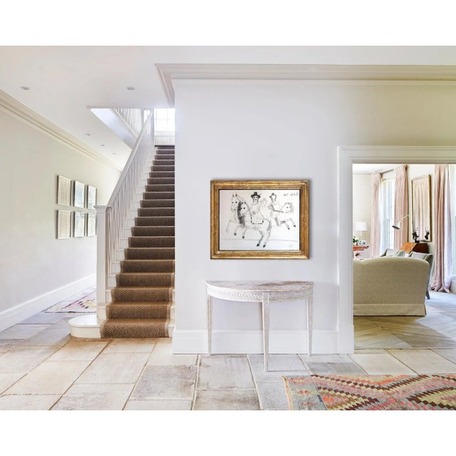 Charcoal drawing on archival, 100% cotton paper by Dutch contemporary artist and art teacher Rubins J. Spaans. His...