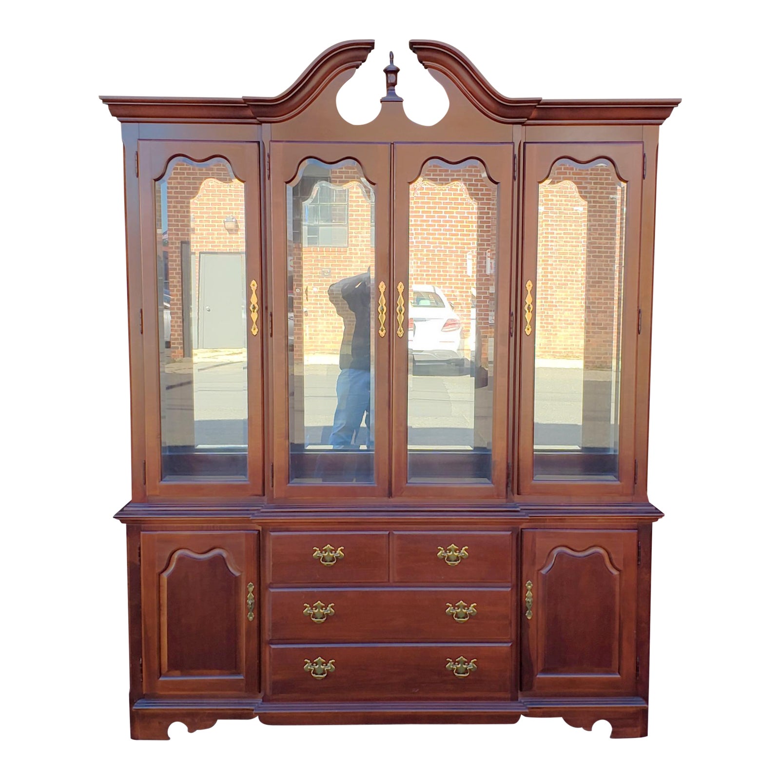 Vintage 1990s Impressions by Thomasville Furniture Cherry Queen Anne