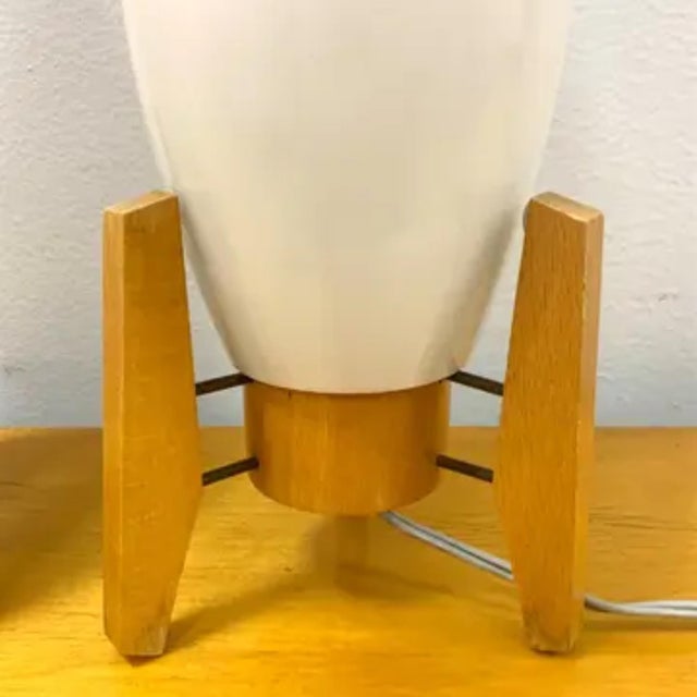 Beige Mid-Century Czechoslovak Table Lamps, 1960s, Set of 2 For Sale - Image 8 of 17