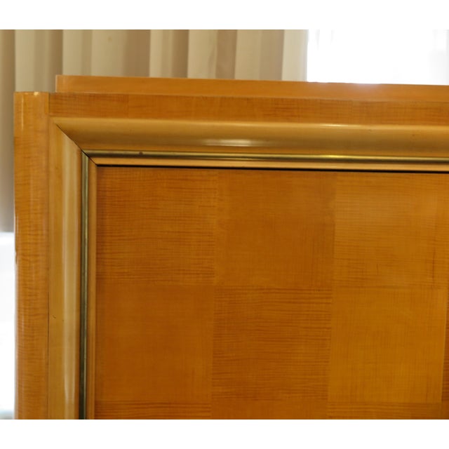 1930s 1930s French Art Deco Sycamore Cabinet Attributed to Jean Desnos For Sale - Image 5 of 8